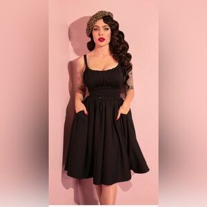 INGENUE DRESS IN BLACK - VIXEN BY MICHELINE PITT COZY COLLECTION FABRIC 2XL